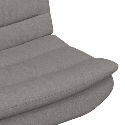 vidaXL Drehstuhl Taupe 63 x 75 x 76 cm Stoff