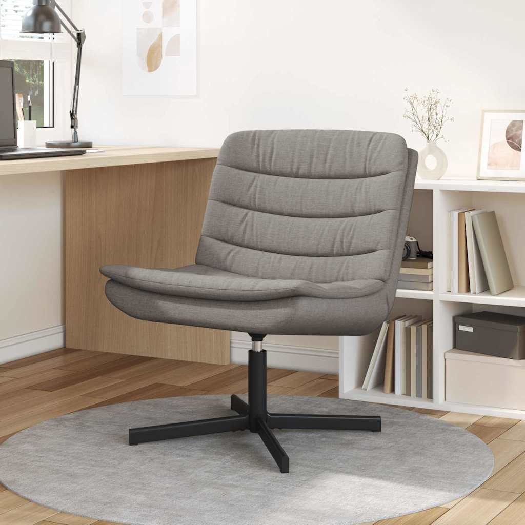 vidaXL Drehstuhl Taupe 63 x 75 x 76 cm Stoff