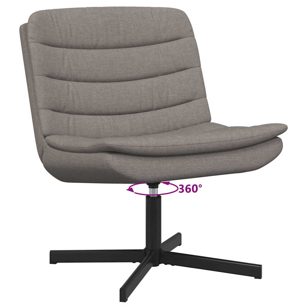 vidaXL Drehstuhl Taupe 63 x 75 x 76 cm Stoff