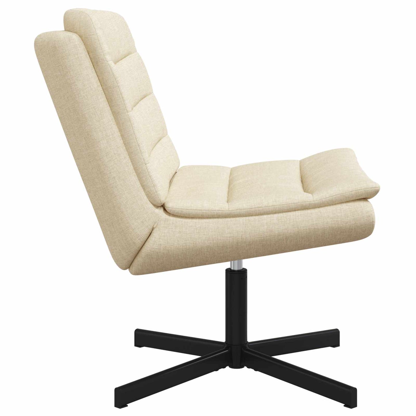 vidaXL Drehstuhl Creme 63 x 75 x 76 cm Stoff