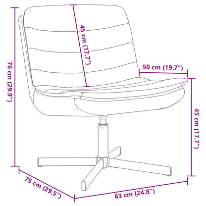 vidaXL Drehstuhl Creme 63 x 75 x 76 cm Stoff