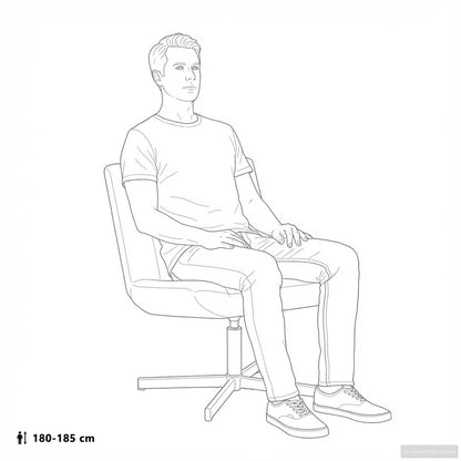 Drehstuhl Blau 63 x 75 x 76 cm Stoff