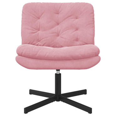vidaXL Fauteuil pivotant relax rose 63 x 75 x 76 cm Velours