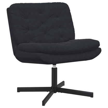 vidaXL Fauteuil pivotant relaxant noir 63 x 75 x 76 cm Velours