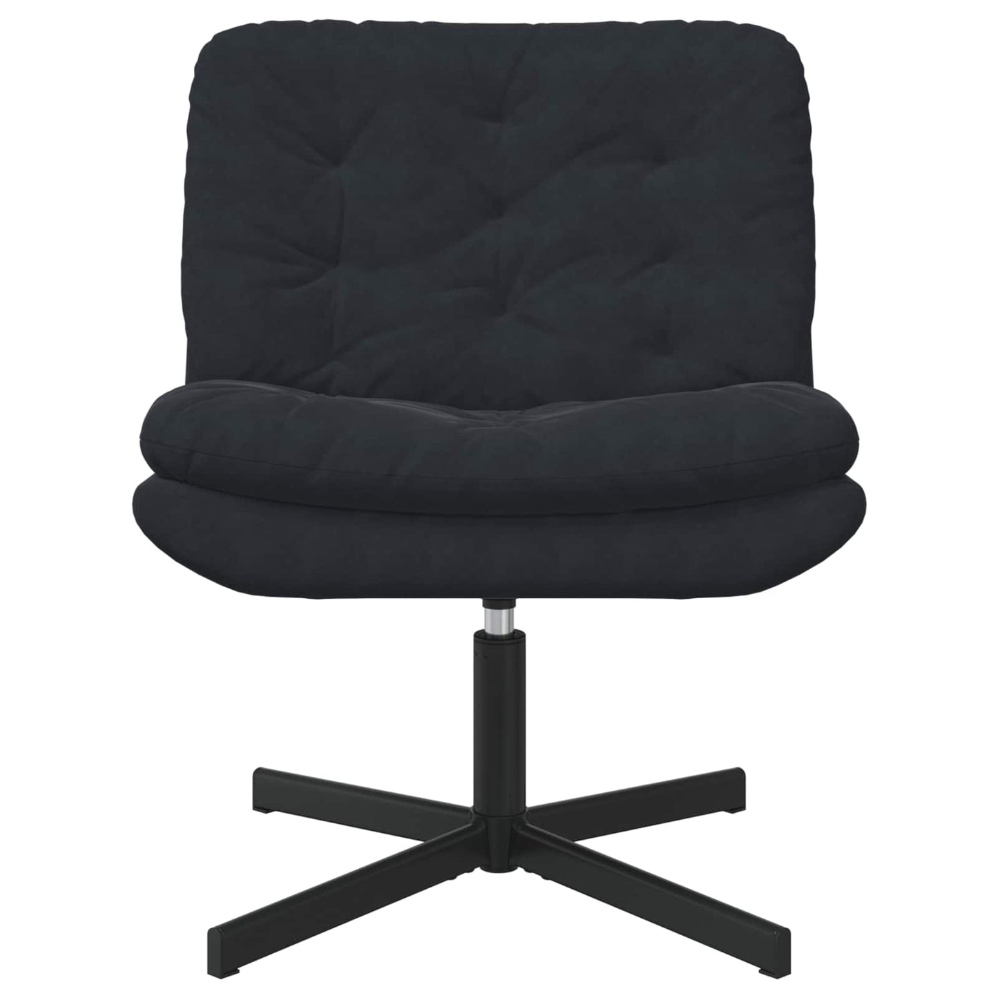 vidaXL Fauteuil pivotant relaxant noir 63 x 75 x 76 cm Velours