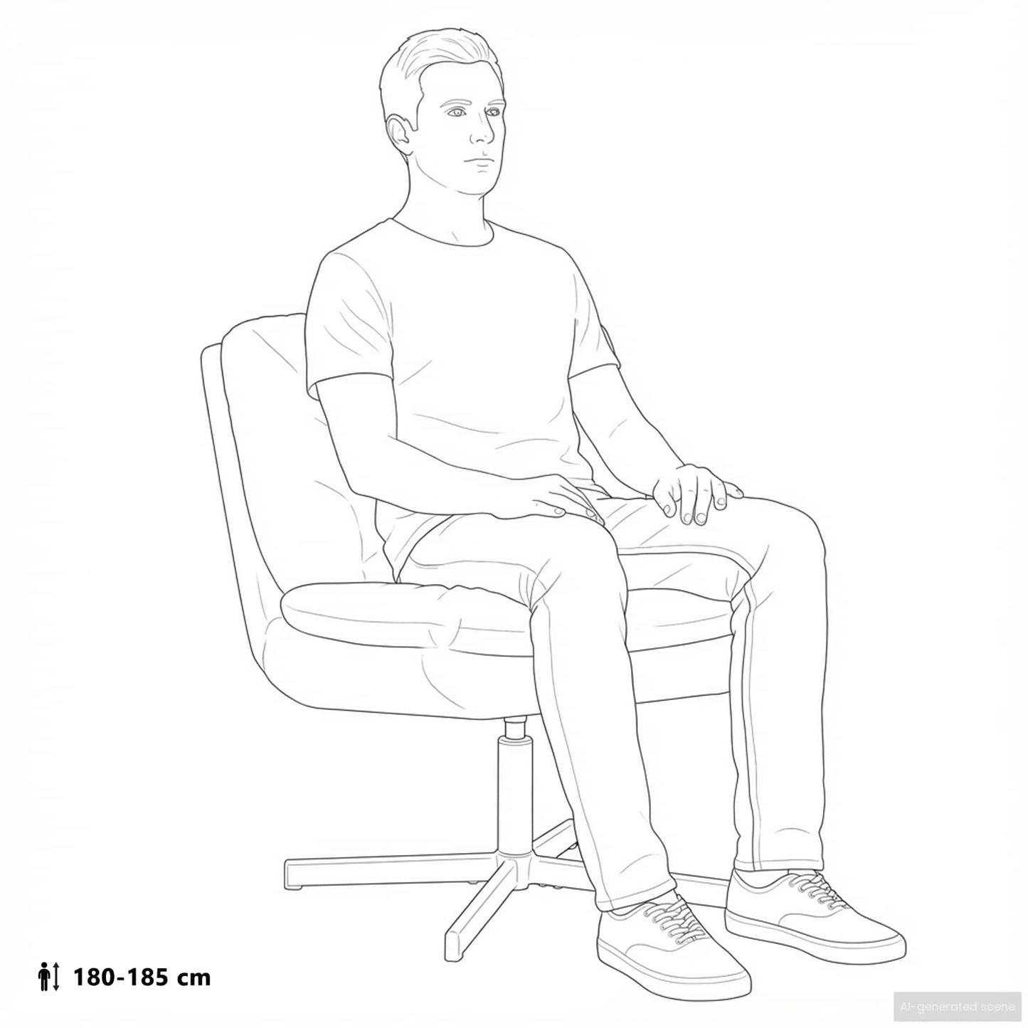 Drehender Entspannungsstuhl Gelb 63 x 75 x 76 cm Samt