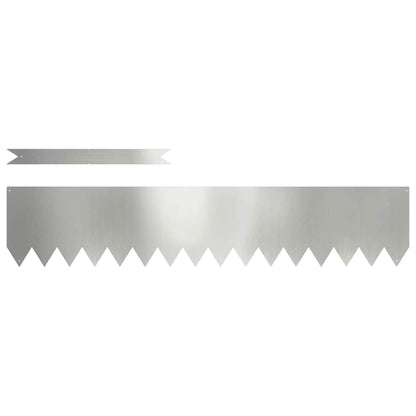 Raseneinfassung 50 pcs Silber 100 x 0,05 x 20 cm