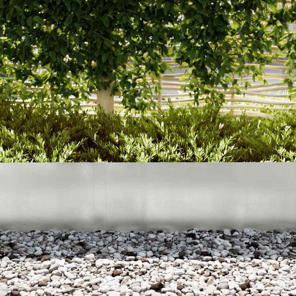 Raseneinfassung 30 pcs Silber 100 x 0,05 x 20 cm Edelstahl