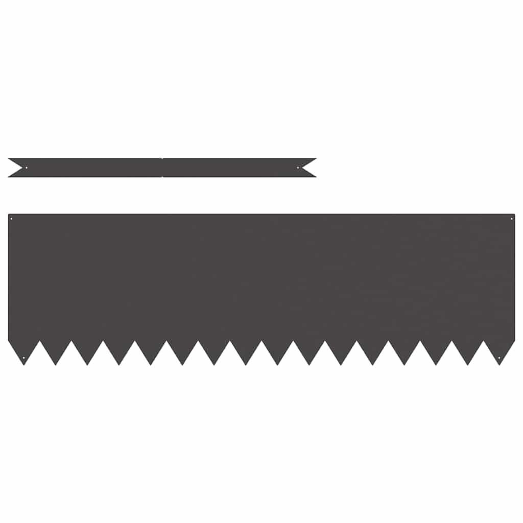 Raseneinfassung 50 pcs Schwarz 100 x 0,05 x 20 cm