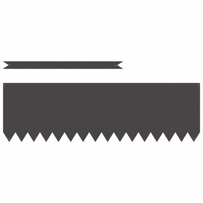 Raseneinfassung 50 pcs Schwarz 100 x 0,05 x 20 cm