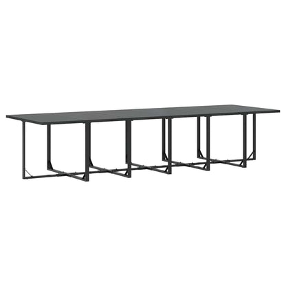 Garten Essgruppe 13 pcs Schwarz Stahl