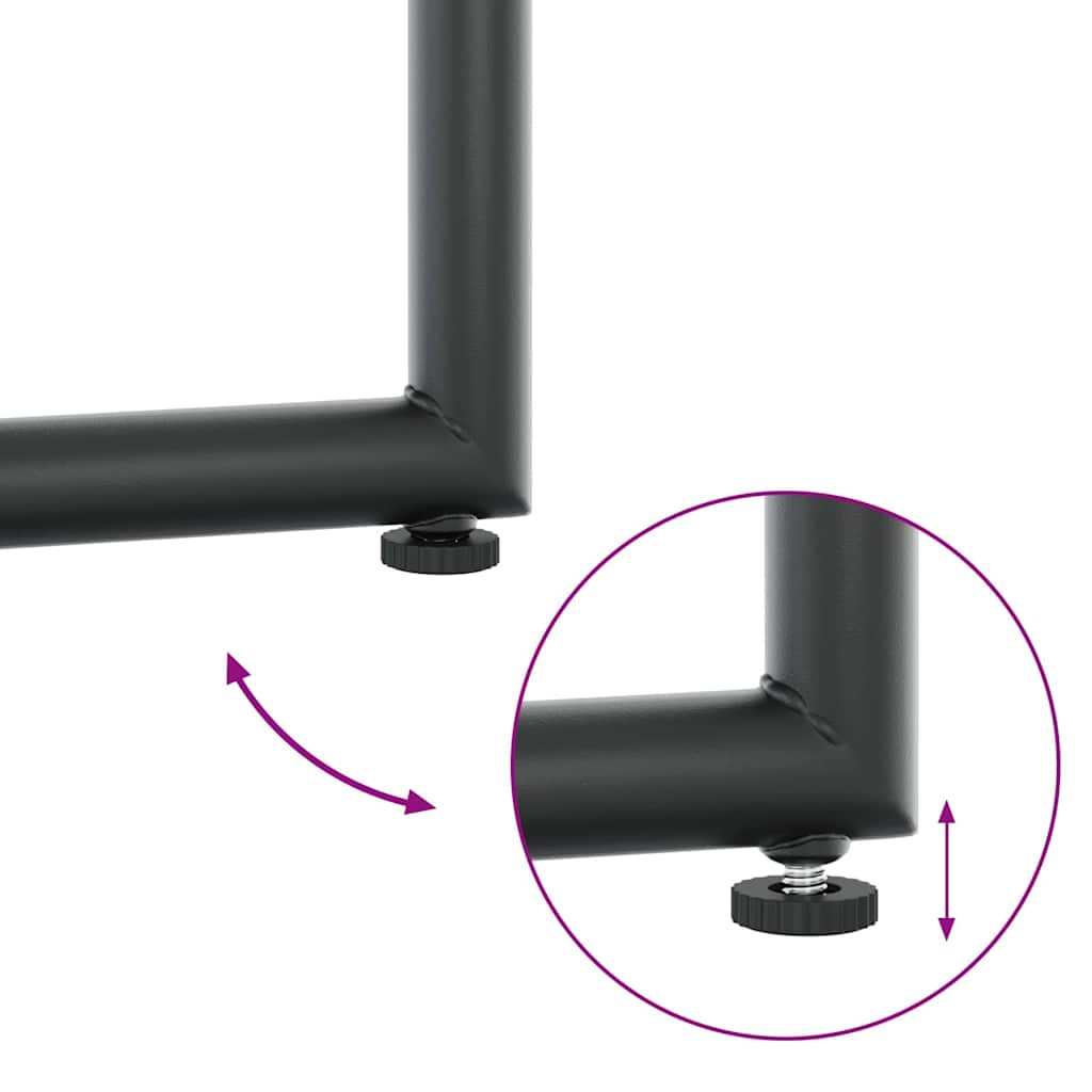 Garten Essgruppe 17 pcs Schwarz Stahl