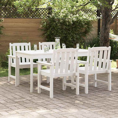 vidaXL Chaises de jardin 4 pcs Blanc 65,5 x 59 x 88 cm Polyéthylène