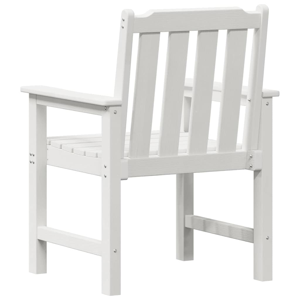 vidaXL Chaises de jardin 4 pcs Blanc 65,5 x 59 x 88 cm Polyéthylène