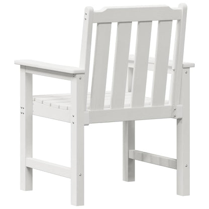 vidaXL Chaises de jardin 4 pcs Blanc 65,5 x 59 x 88 cm Polyéthylène
