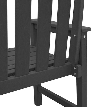 vidaXL Chaises de jardin 4 pcs Noir 65,5 x 59 x 88 cm Polyéthylène