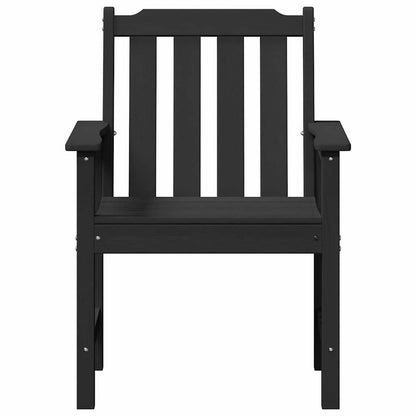 vidaXL Chaises de jardin 4 pcs Noir 65,5 x 59 x 88 cm Polyéthylène