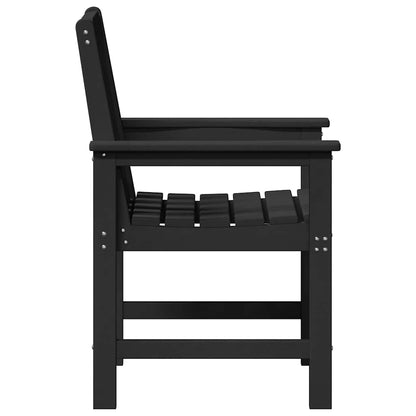 vidaXL Chaises de jardin 4 pcs Noir 65,5 x 59 x 88 cm Polyéthylène