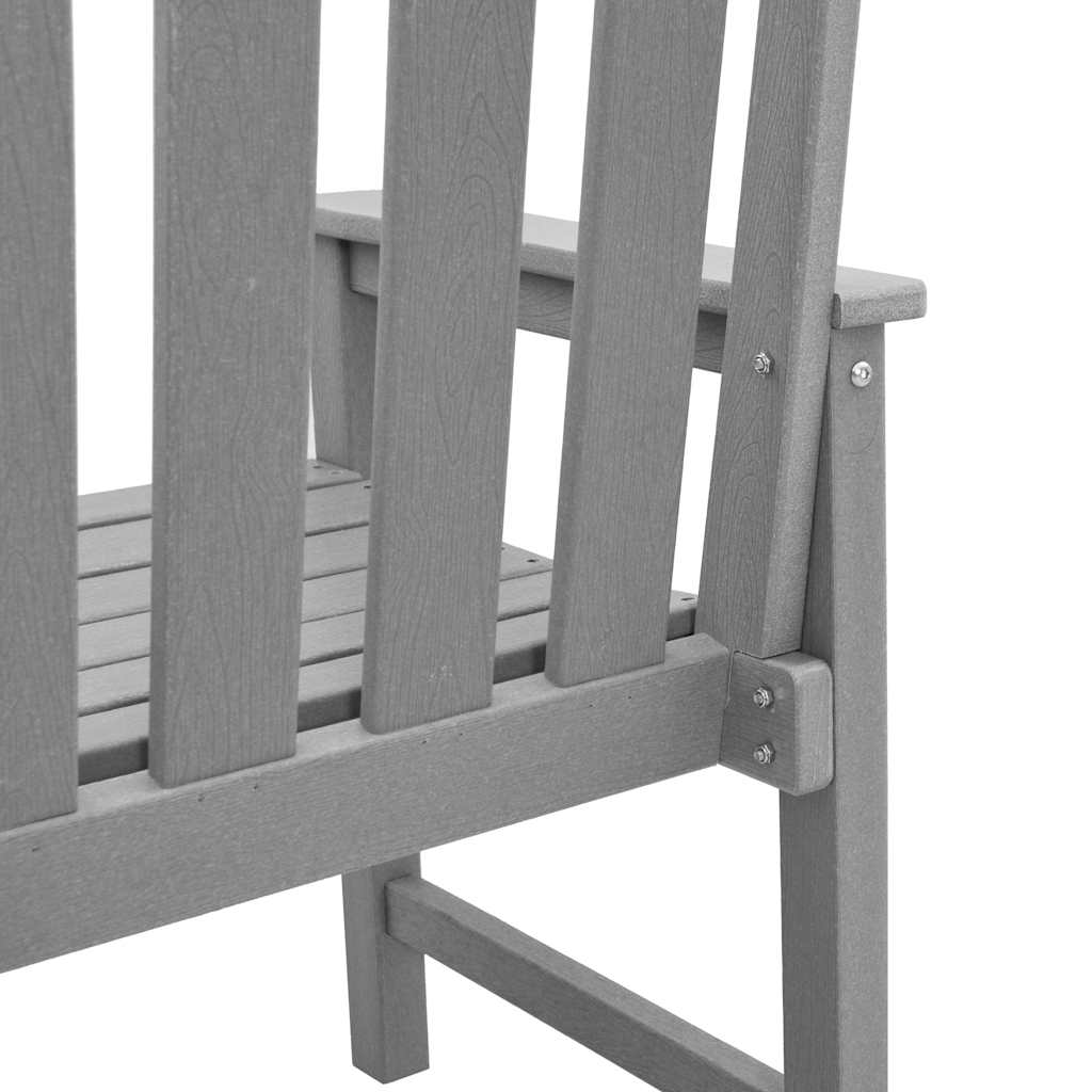 vidaXL Chaises de jardin 4 pcs Gris clair 65,5 x 59 x 88 cm Polyéthylène