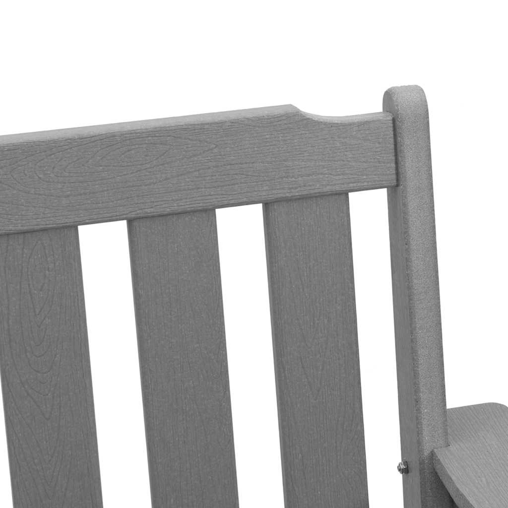 vidaXL Chaises de jardin 4 pcs Gris clair 65,5 x 59 x 88 cm Polyéthylène