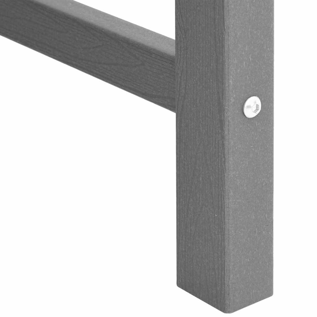 vidaXL Chaises de jardin 4 pcs Gris clair 65,5 x 59 x 88 cm Polyéthylène