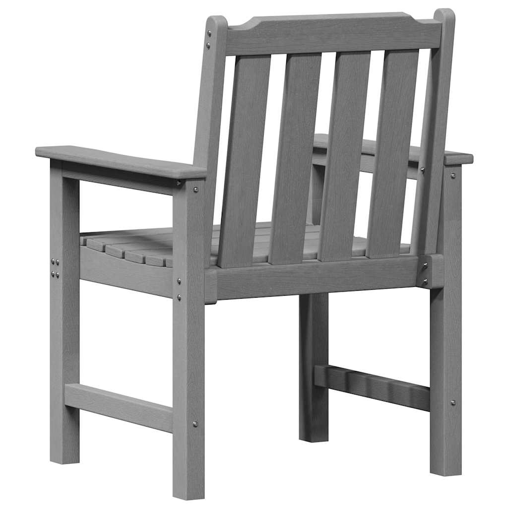 vidaXL Chaises de jardin 4 pcs Gris clair 65,5 x 59 x 88 cm Polyéthylène