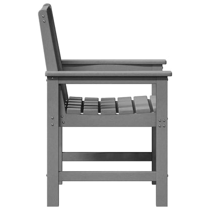 vidaXL Chaises de jardin 4 pcs Gris clair 65,5 x 59 x 88 cm Polyéthylène