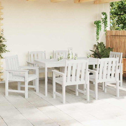 vidaXL Chaises de jardin 6 pcs Blanc 65,5 x 59 x 88 cm Polyéthylène