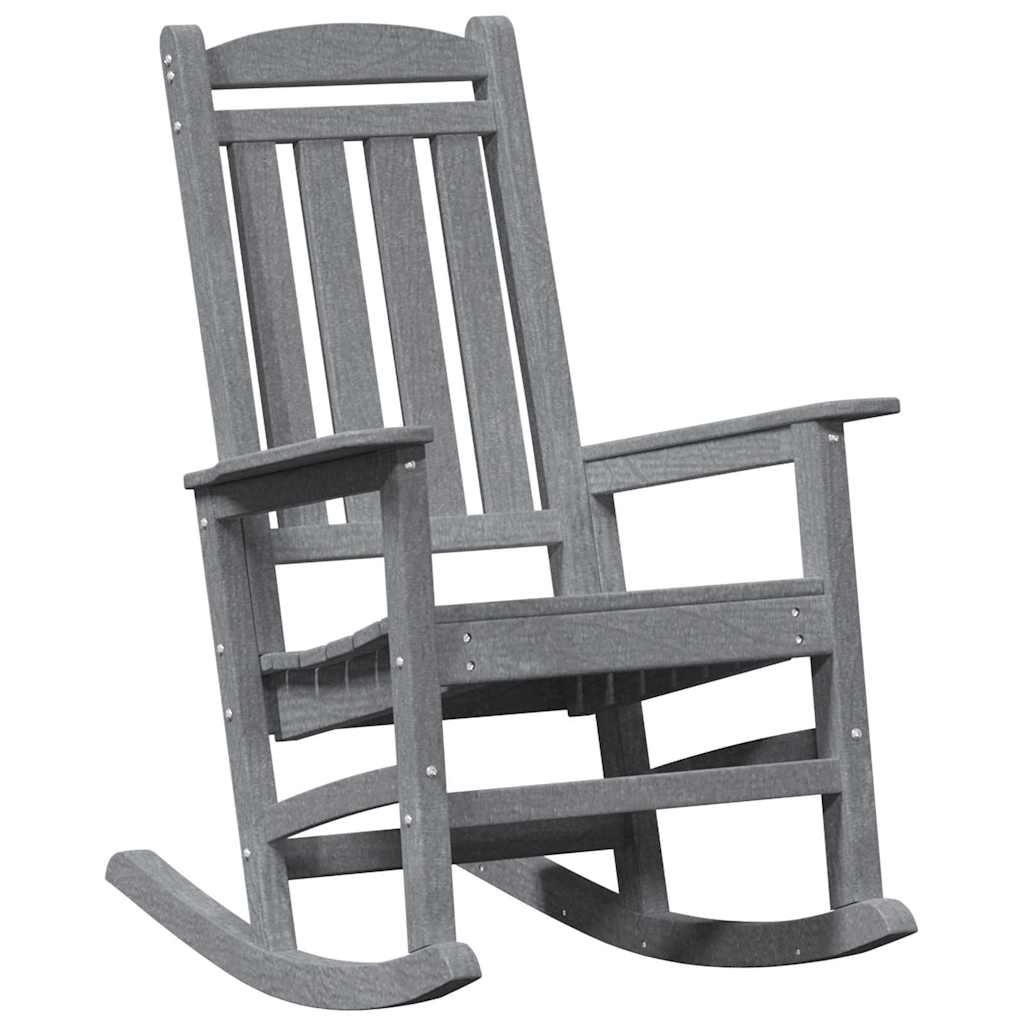 vidaXL Schaukelstuhl für den Garten 2 pcs Hellgrau 70 x 92 x 108cm
