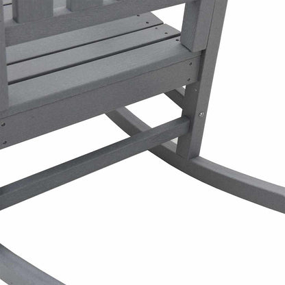 vidaXL Ensemble de 3 chaises à bascule de jardin Gris clair 38 x 38 x 46 cm