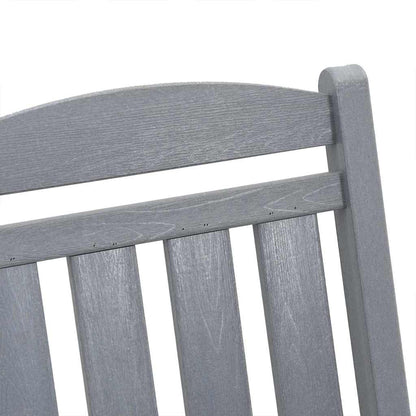 vidaXL Ensemble de 3 chaises à bascule de jardin Gris clair 38 x 38 x 46 cm