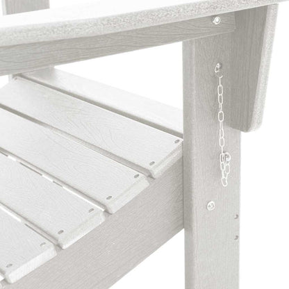 vidaXL Gartenstuhl 3 pcs Weiß 80,5 x 74,5 x 92 cm Polyethylen