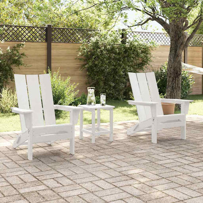 vidaXL Gartenstuhl 3 pcs Weiß 80,5 x 74,5 x 92 cm Polyethylen