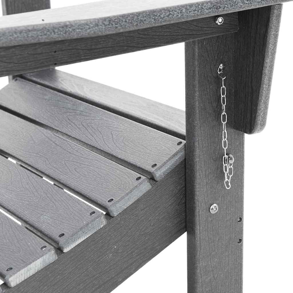 Gartenstuhl 3 pcs Hellgrau 80,5 x 74,5 x 92 cm Polyethylen