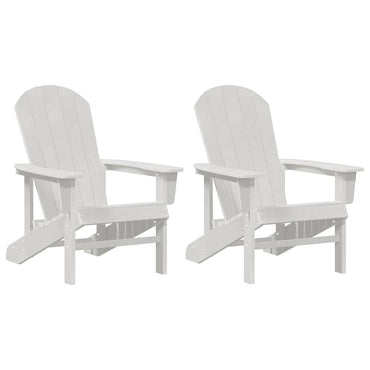 vidaXL Gartenstuhl 2 pcs Weiß 82 x 74 x 92 cm Polyethylen