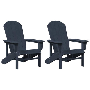 vidaXL Gartenstuhl 2 pcs Marineblau 82 x 74 x 92 cm Polyethylen