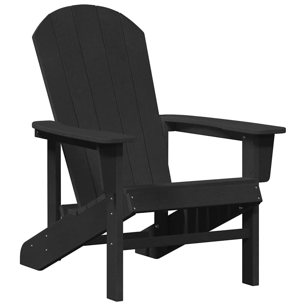 vidaXL Garten Lounge Möbel 2 pcs Schwarz 74 x 82 x 90cm Polyethylen