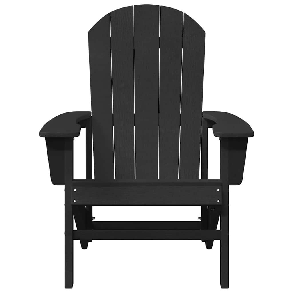 vidaXL Garten Lounge Möbel 2 pcs Schwarz 74 x 82 x 90cm Polyethylen