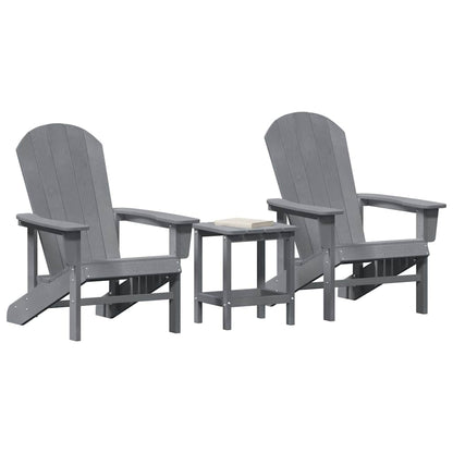 vidaXL Garten Lounge Möbel 3 pcs Hellgrau 38 x 38 x 46cm Polyethylen