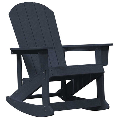 vidaXL Chaises à bascule Adirondack 2 pcs bleu marine PEHD
