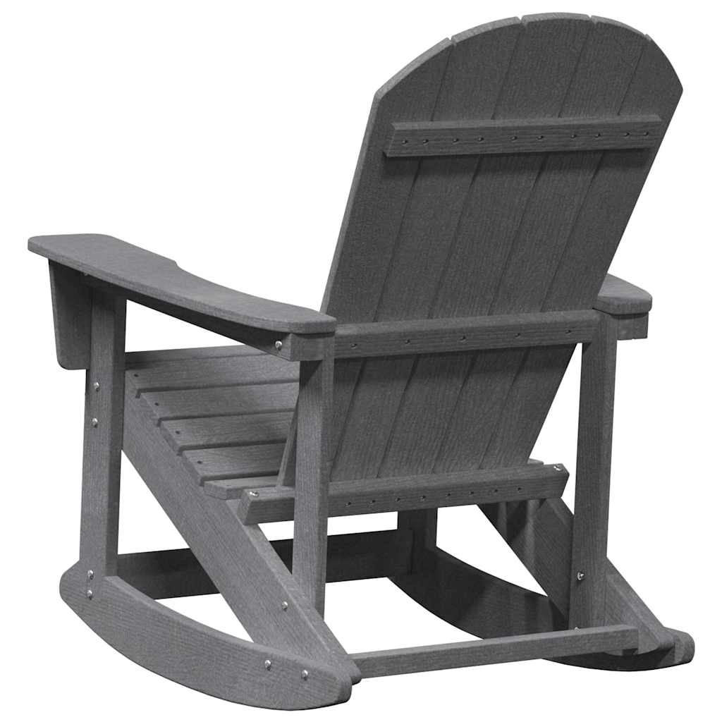 vidaXL Chaises à bascule Adirondack 2 pcs Gris clair HDPE