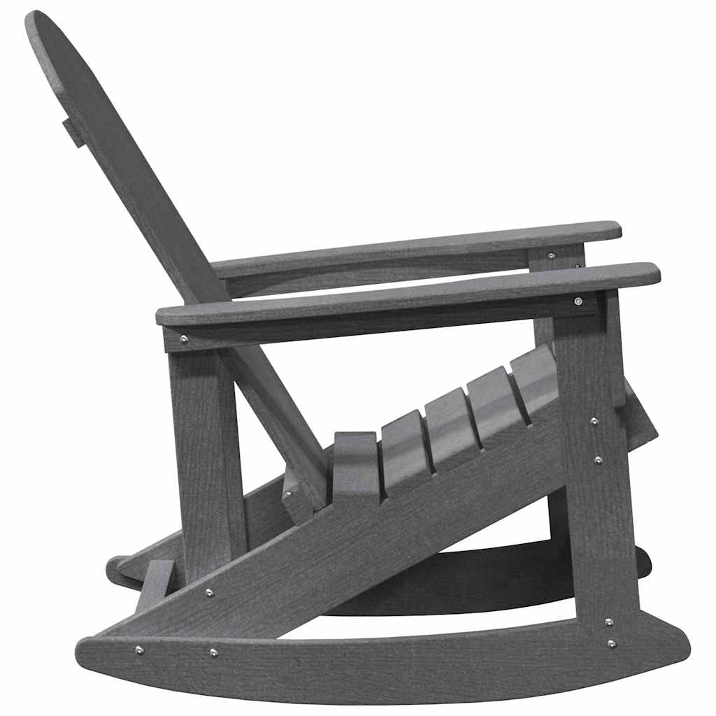 vidaXL Chaises à bascule Adirondack 2 pcs Gris clair HDPE
