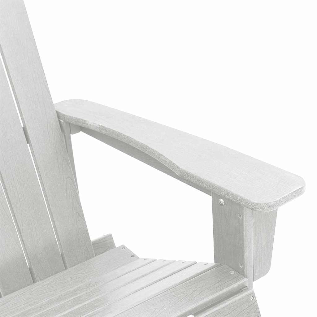 vidaXL Salon de jardin 3 pcs Blanc PEHD