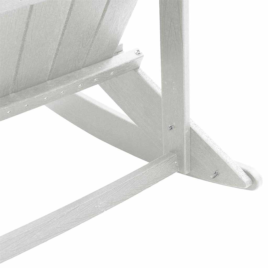 vidaXL Salon de jardin 3 pcs Blanc PEHD