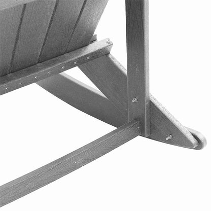vidaXL Salon de jardin gris clair en polyéthylène haute densité