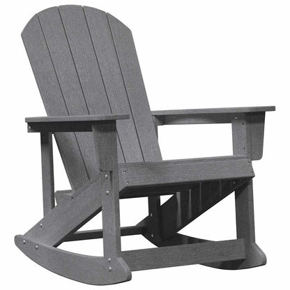 vidaXL Salon de jardin gris clair en polyéthylène haute densité