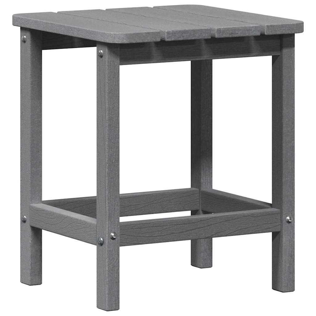 vidaXL Salon de jardin gris clair en polyéthylène haute densité