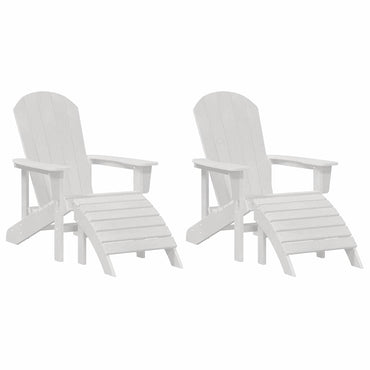 vidaXL Gartenstuhl 2 pcs Weiß 83 x 74 x 92 cm Polyethylen