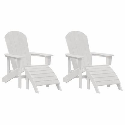 Gartenstuhl 2 pcs Weiß 83 x 74 x 92 cm Polyethylen