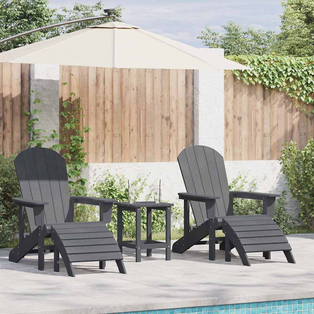 vidaXL Garten Lounge Möbel 2 pcs Hellgrau 74 x 82 x 90cm Plastik